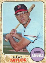 1968 Topps Baseball Cards      052      Hawk Taylor